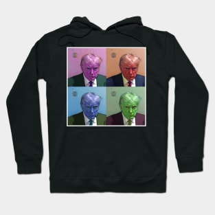 Trump Mugshot Quad Hoodie